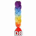 ไหมไฟเบอร์ ไหมถักผม ถักเปีย : สีไฮไลท์ 4 โทน (ความยาว 60 ซม.)