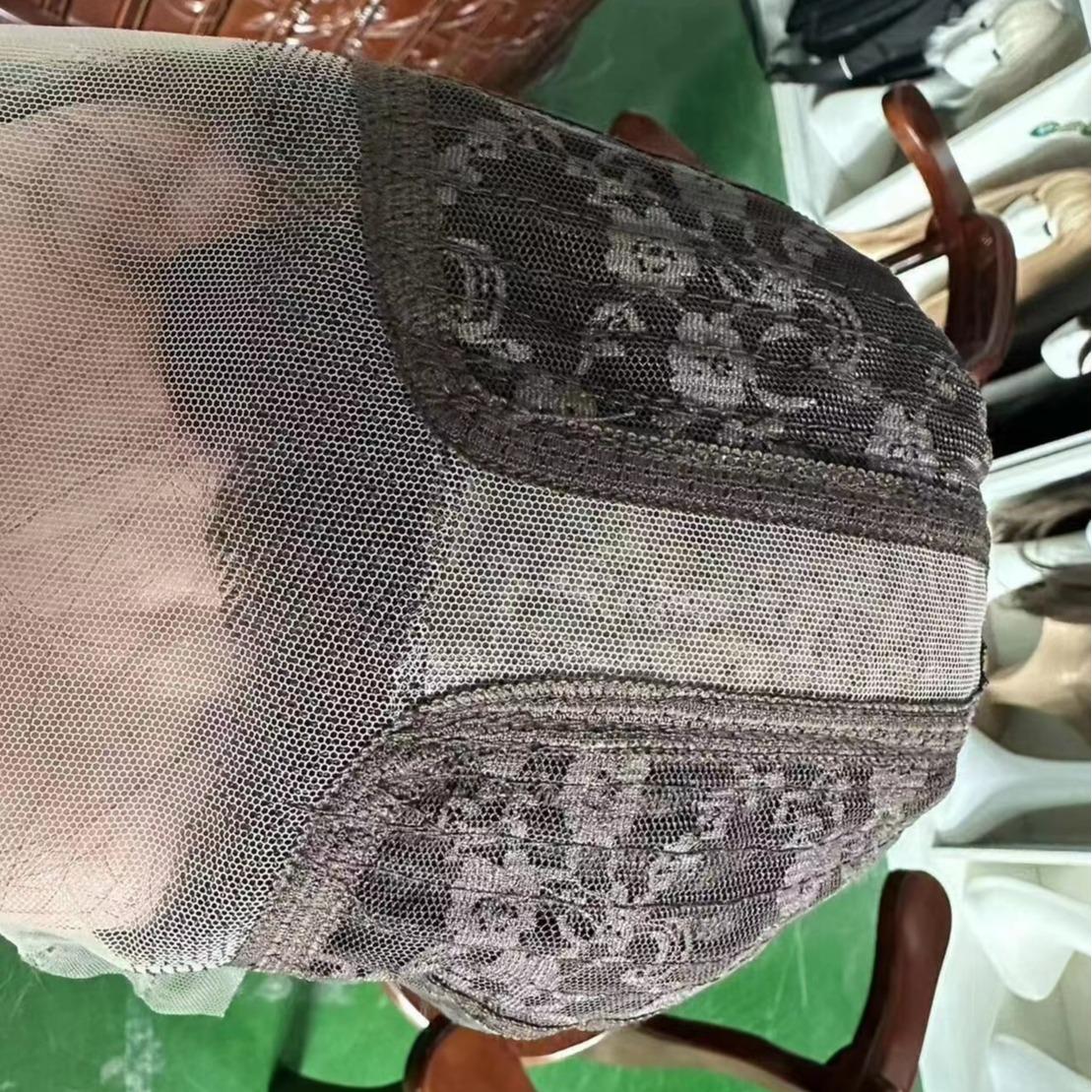 W55ไฮไลท์ - วิกกึ่งทอมือ (ทอกรอบหน้า) ผมลอนคลื่นแสกกลาง (แถมเน็ต+ขาตั้ง+หวี+สเปร์ย)