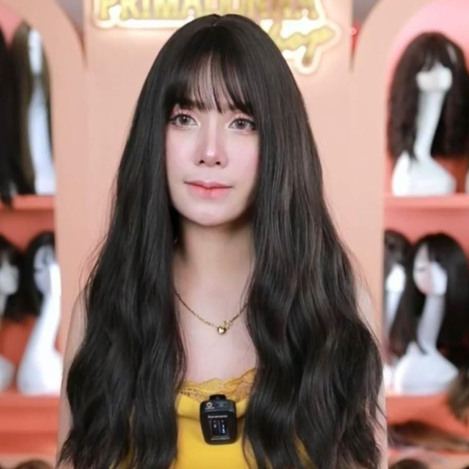เบอร์ 17 : รหัส Bellita - วิกผมยาวลอนคลื่น ความยาว 58ซม. (แถมเน็ต+ขาตั้ง+ของแถม)