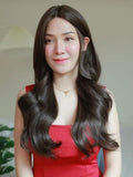 รหัส TP - วิกผมลอนแสกกลาง(ทอมือตัวTตัดขอบแล้ว) ความยาว 70 ซม. (แถมเน็ตถุงน่อง+ขาตั้ง+หวี+สเปรย์)